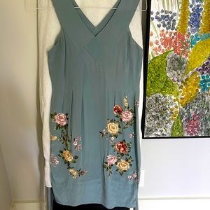 Silk BCBG embroidered dress